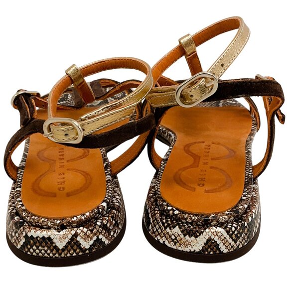 Chie Mihara Dali Campan Snake Ante Testa Sandals - Picture 5 of 8